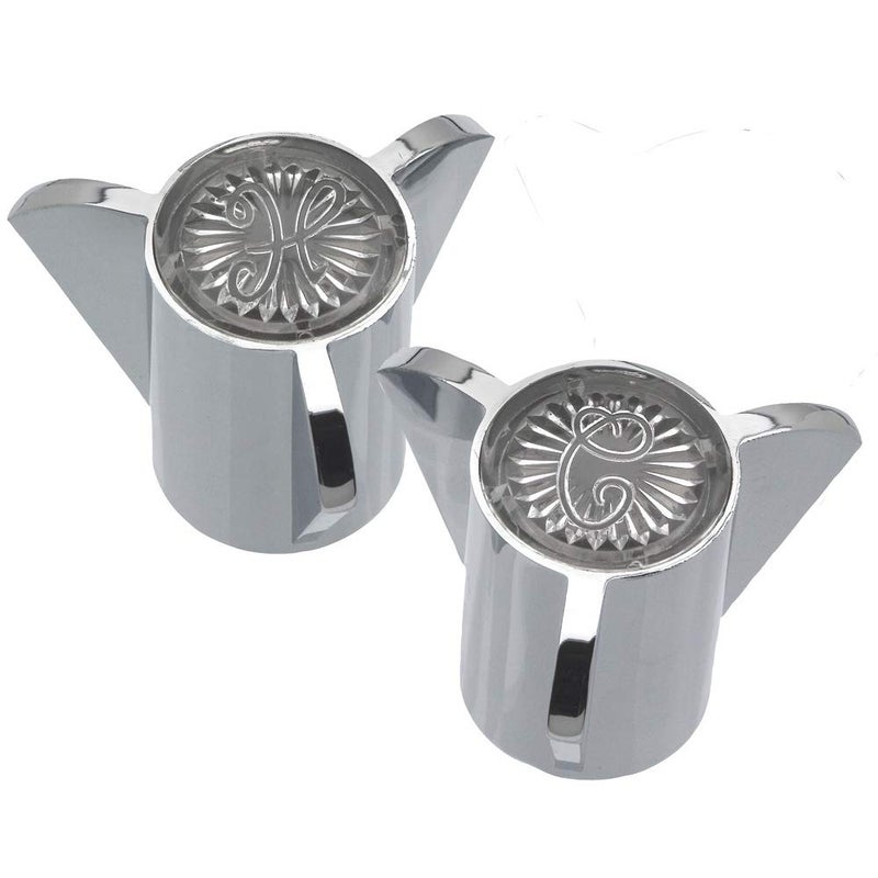 DANCO Durable Metal Constructed Handles for Sayco Faucets, Chrome, 1-3/8-Inches x 2-Inch, 1-Pair (88084) - Image 1